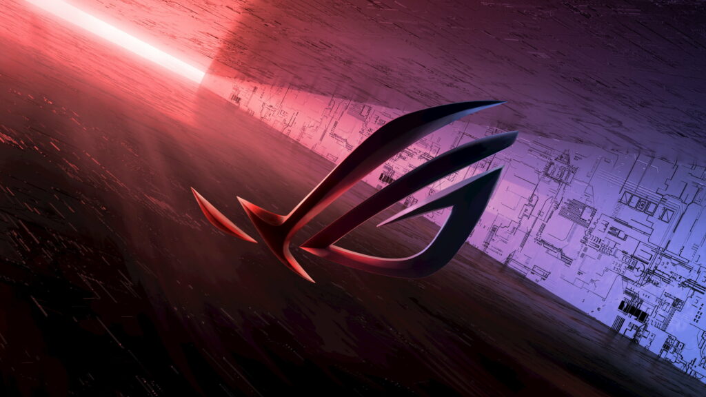 Game On: Vibrant ASUS ROG Logo in Abstract HD Wallpaper
