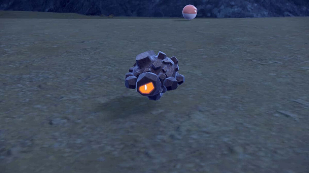Rolycoly in Serene Terrain - Pokémon Wallpaper with Poké Ball