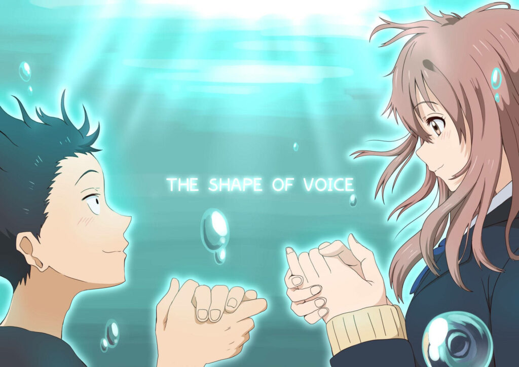 Captivating Romance: Shouko Embodies 'The Shape Of Voice' in this Anime-inspired Wallpaper
