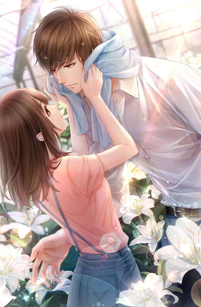 A Whimsical Journey of Love: A Bike Ride Through Romance Wallpaper