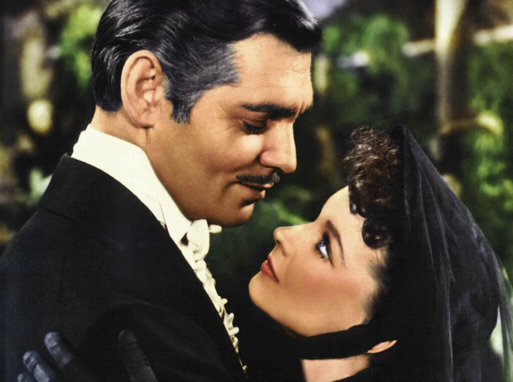 Romantic Scarlett O'Hara & Rhett Butler Wallpaper from Gone With The Wind