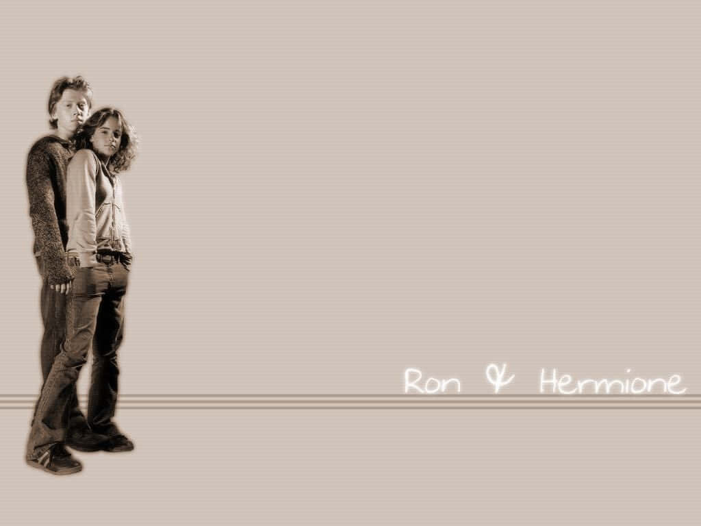 Magical Ron & Hermione Wallpaper for Harry Potter Zoom Background