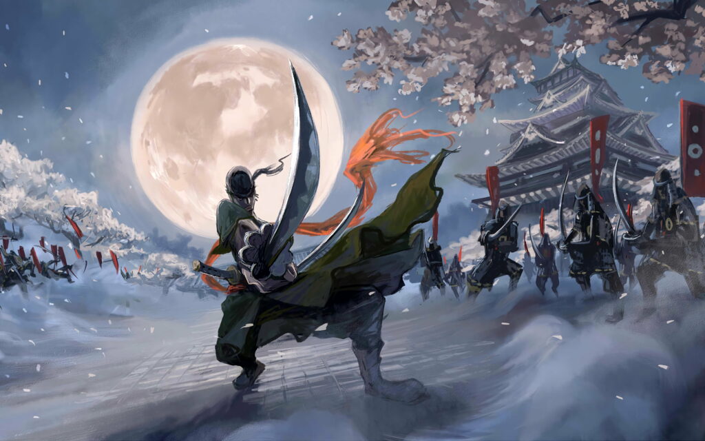 The Legendary Swordsman: Roronoa Zoro's Dynamic Manga Art in Stunning 4K Wallpaper