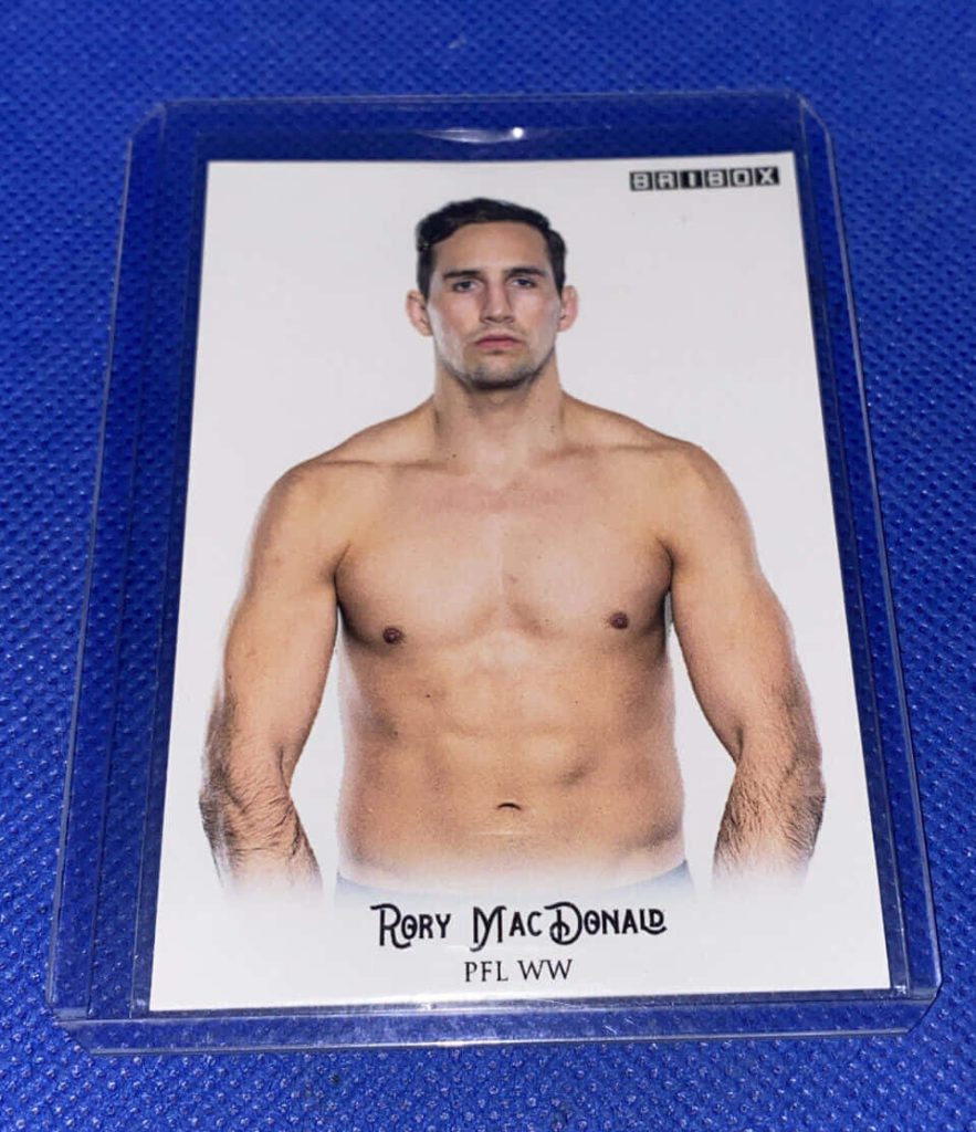 Rory MacDonald PFL MMA trading card shirtless welterweight Canadian fighter wallpaper
