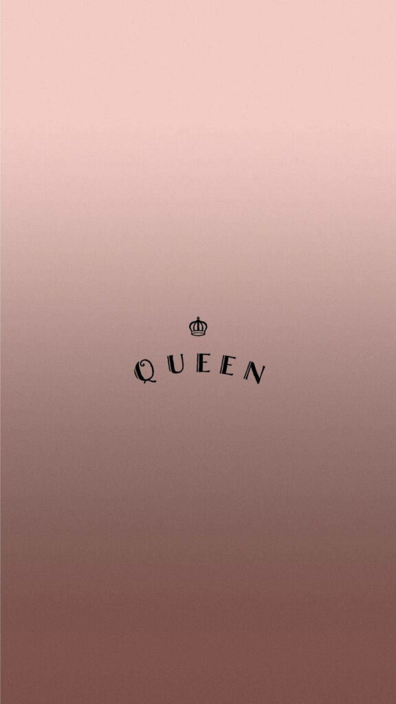 Feminine Royalty: Rose Gold Queen Symbol Wallpaper for the Tumblr Queen