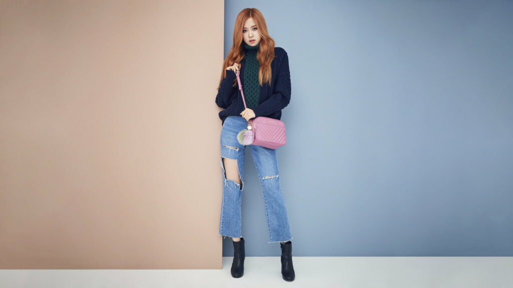 Rose's Stunning Vocals in QHD: BlackPink's Singer Sets the Perfect Wallpaper Background