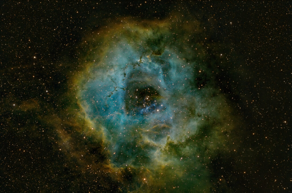 Mesmerizing Rosette Nebula Wallpaper: Vibrant Cosmic Beauty