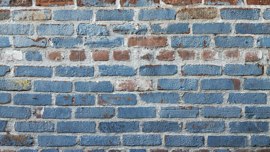 Blue and Brown Brick Wall Texture Wallpaper as stunning Background Photo