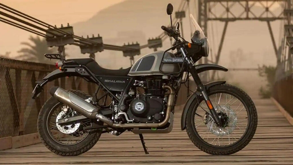 Royal Enfield Himalayan Bike Wallpaper: Scenic Sunset Adventure