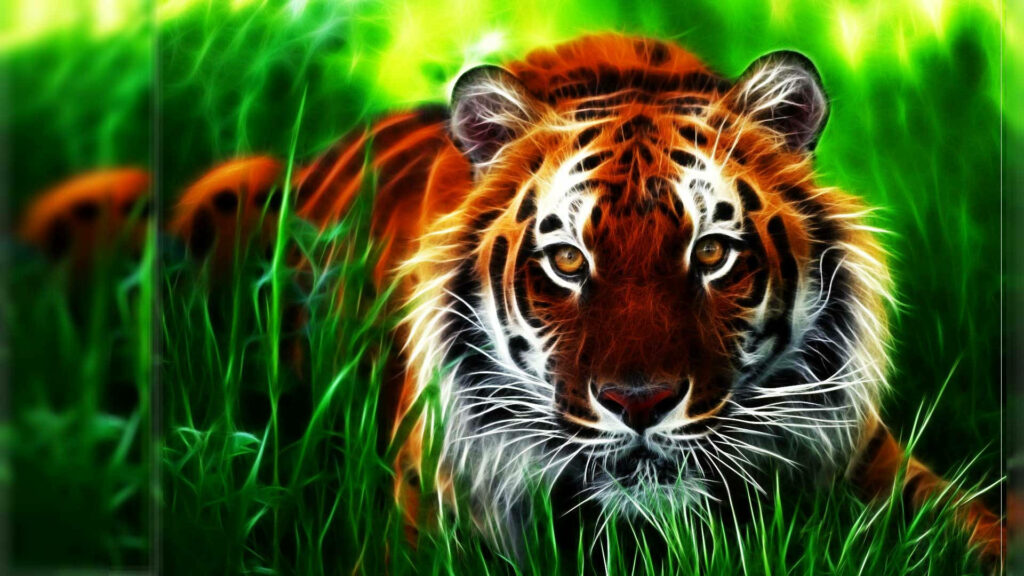 The Reigning King: Full Screen HD Tiger Wallpaper