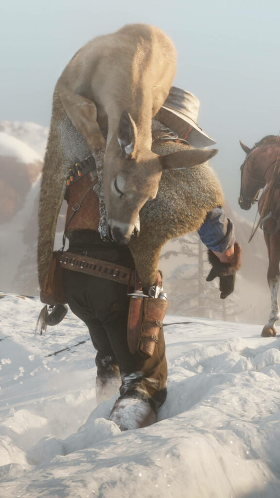 Rugged Winter Scene Wallpaper: Red Dead Redemption Wilderness