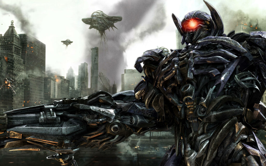Ruined City Ruler: Shockwave in Transformers Dark of the Moon Wallpaper