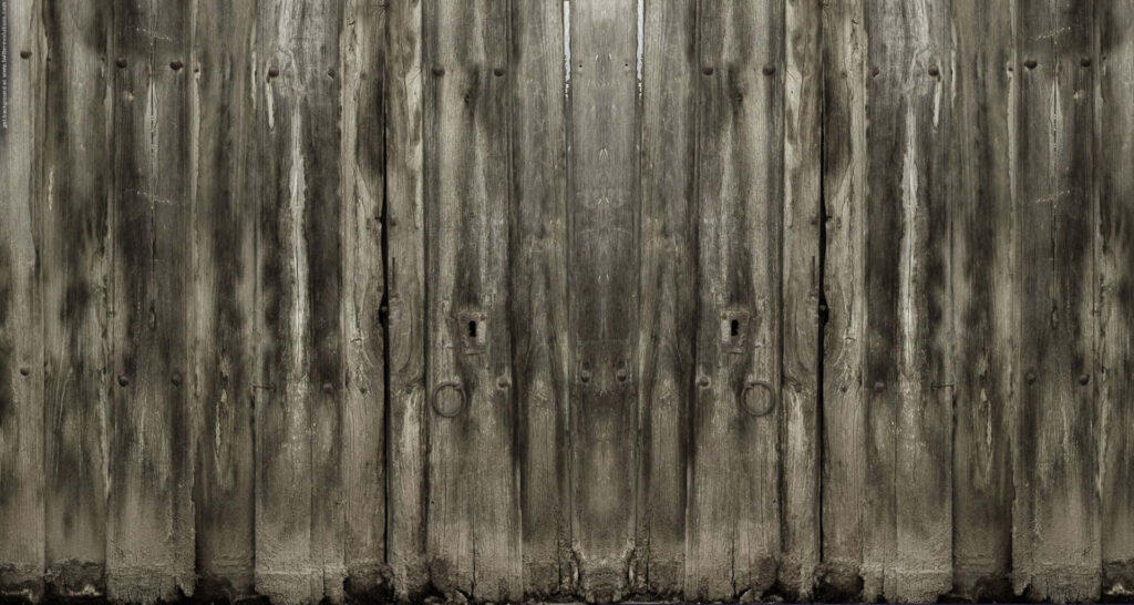 Rustic Aged Wooden Fence Wallpaper: Natural Beauty & Textured Background