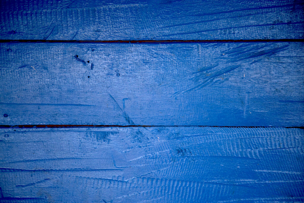 Rustic Blue Textured Plank Wallpaper Background with Wood Grain