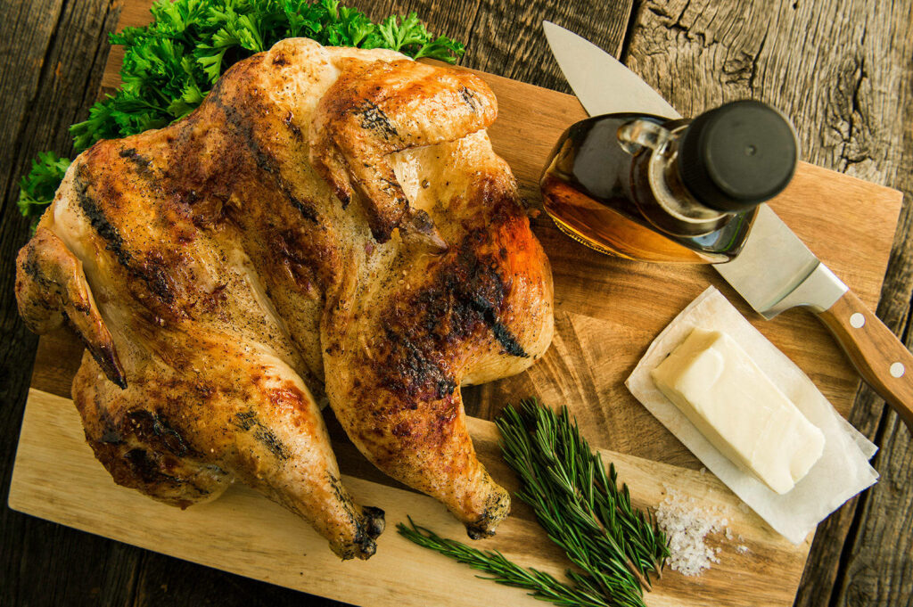 Rustic Butter Chicken Wallpaper: Appetizing Culinary Delight