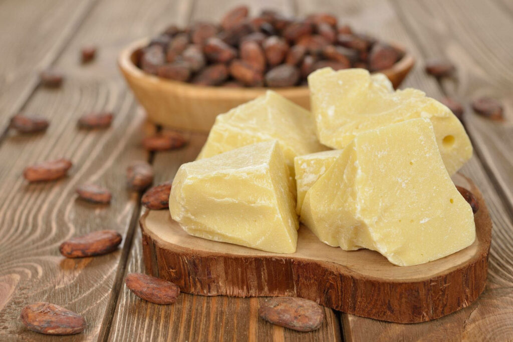 Rustic Butter & Nuts on Wooden Board - Textured Wallpaper Background