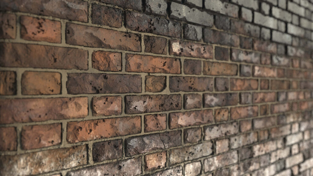 Rustic Dark Brick Wall Wallpaper - Textured Mood Background