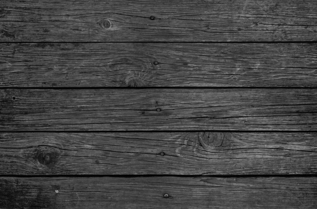Rustic Dark Wooden Wall Wallpaper with Weathered Grain Patterns
