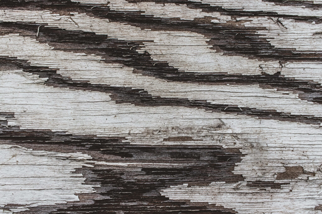 Distressed Grey & Black Textured Wood Wallpaper - Rustic Aesthetic
