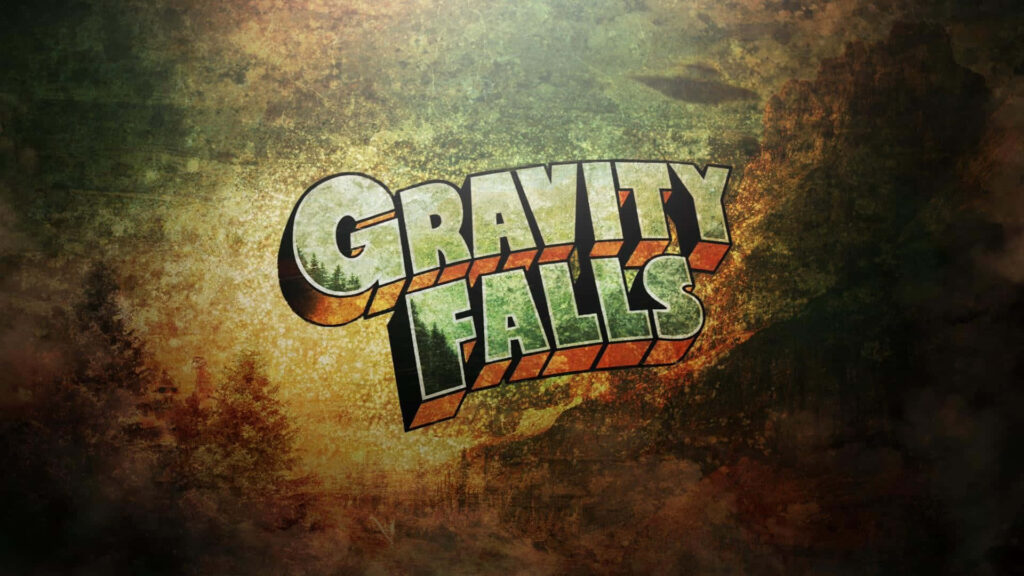 Rustic Gravity Falls Wallpaper: Iconic Title & Mysterious Adventure