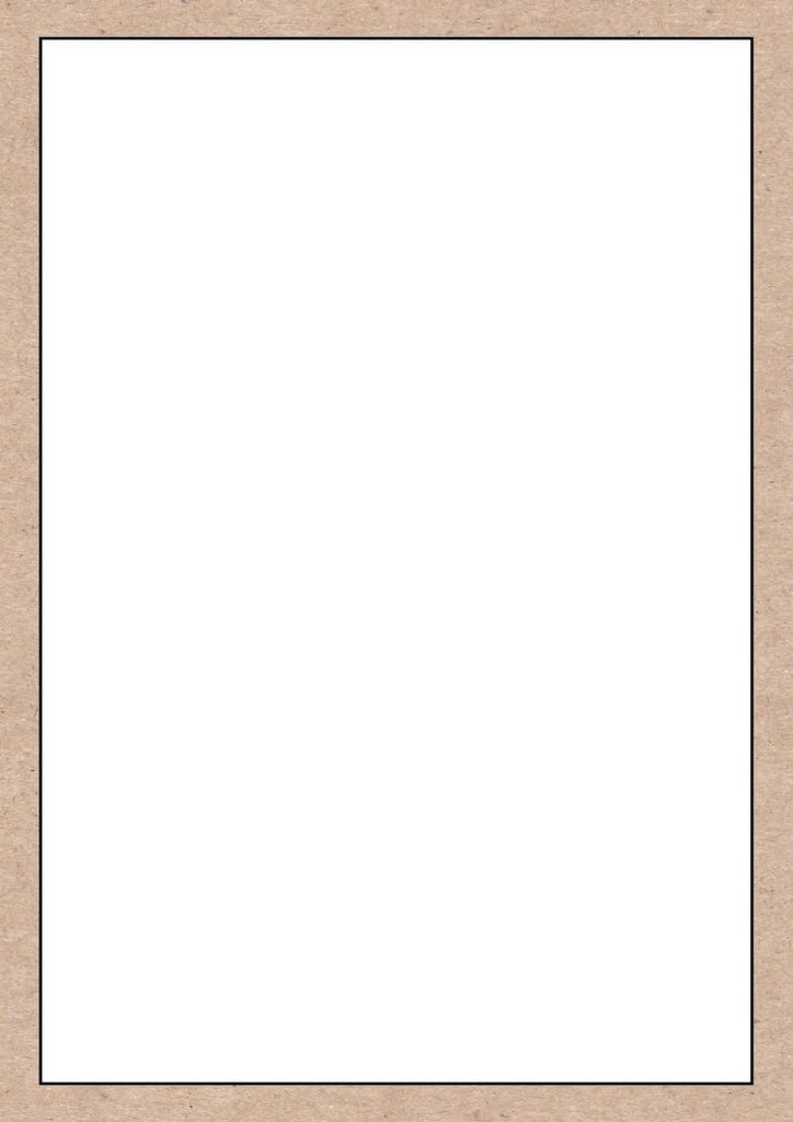 Rustic kraft paper textured border frame on white background for natural photo or art layouts Wallpaper