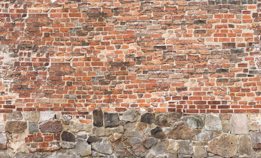 Rustic Old Brick Wall Wallpaper: Vintage Textured Background