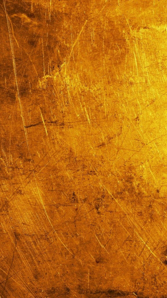 Rustic Gold Textured Wallpaper: Vintage Scratched Background Design