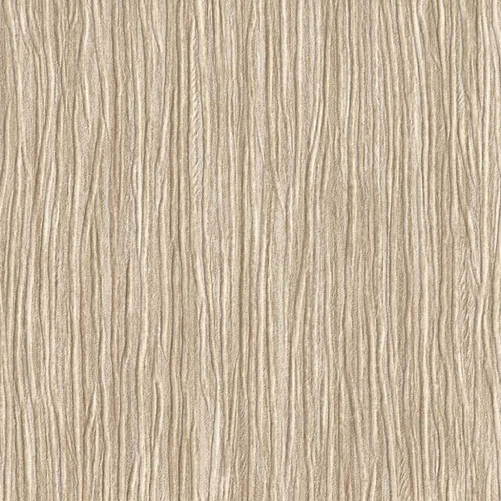 Rustic Beige Textured Wallpaper with Vertical Wooden Grooves