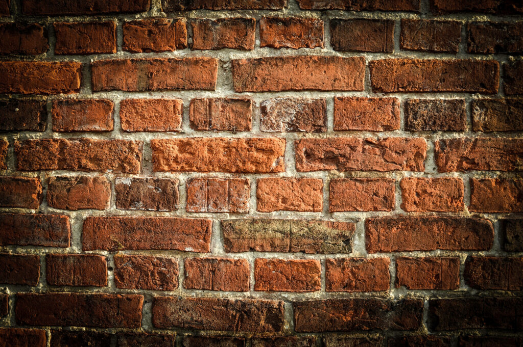 Vintage Brick Texture Wallpaper: Rustic Red & Brown Lomography Style