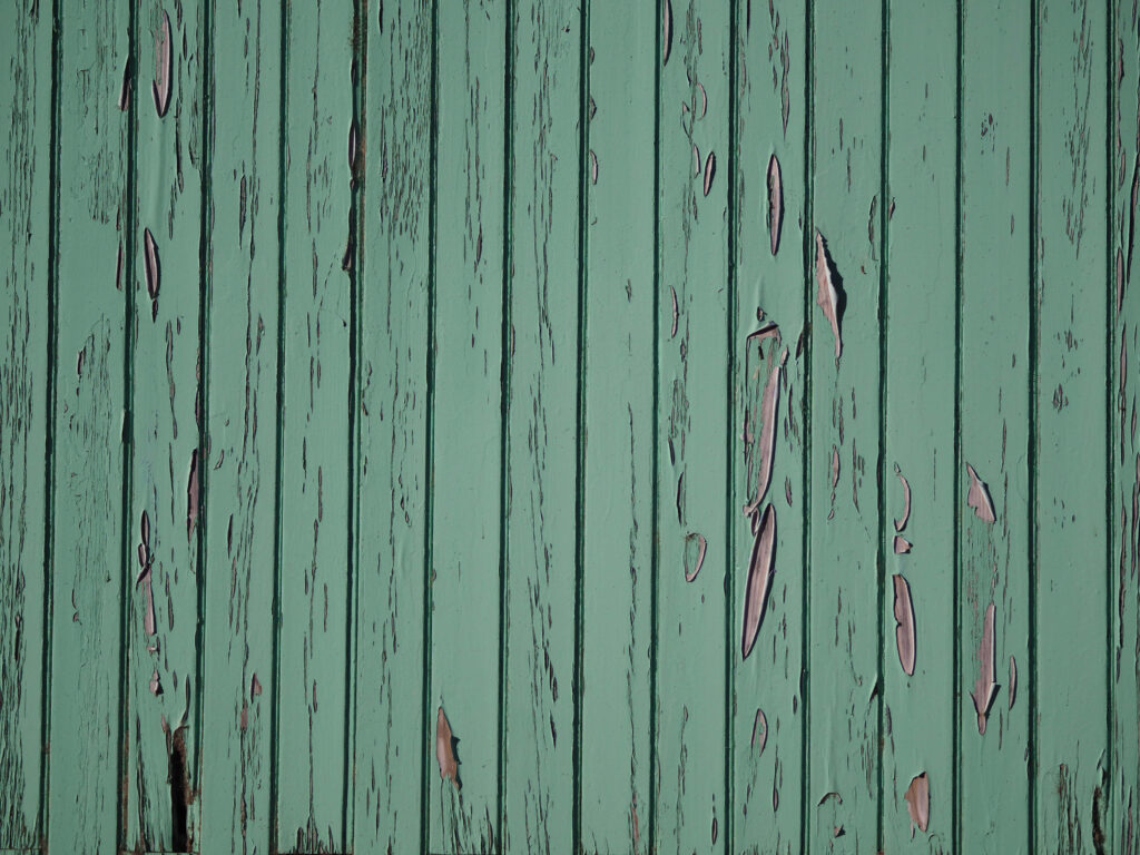 Rustic Vintage Wallpaper: Weathered Green Wood Panels Texture