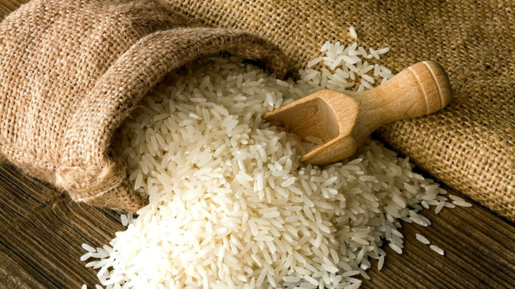 Rustic Organic Rice Wallpaper - Wholesome Wooden Aesthetic Background