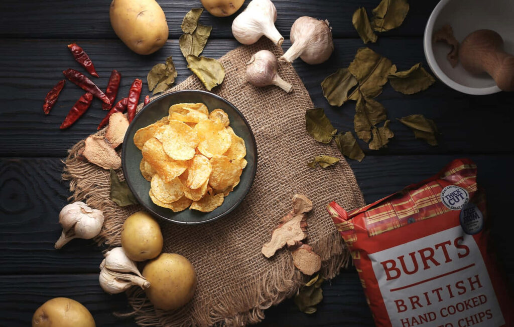 Rustic Wallpaper: Burts Hand-Cooked Chips with Potatoes & Herbs