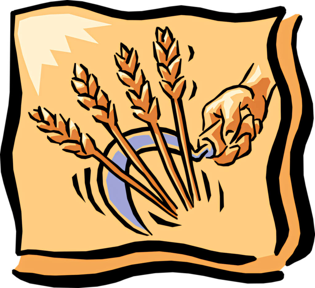 Rustic Wheat Sheaf Wallpaper: Bold Vector Art & Vintage Charm