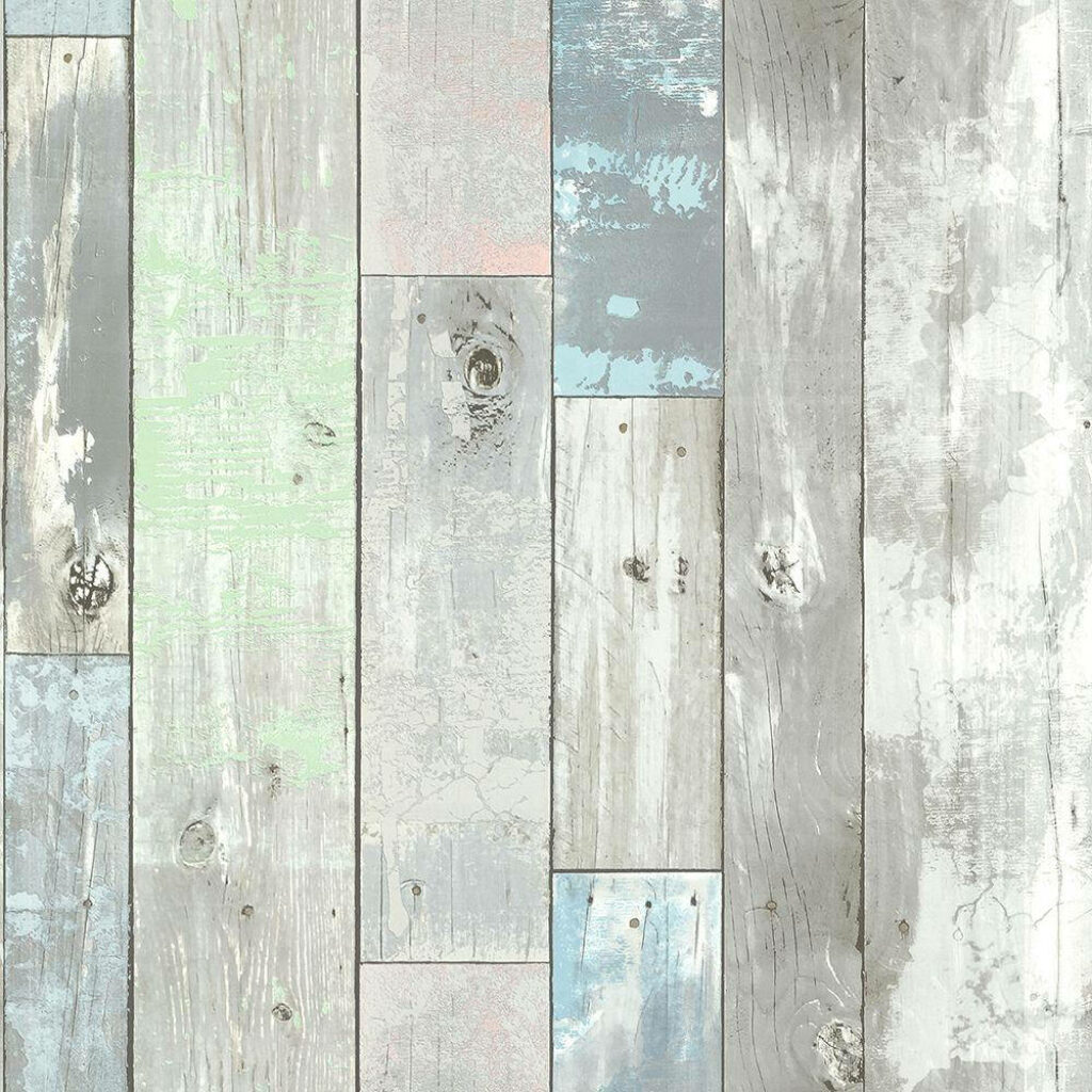 Rustic Wood Panel Wallpaper: Pastel Colors & Weathered Charm Background