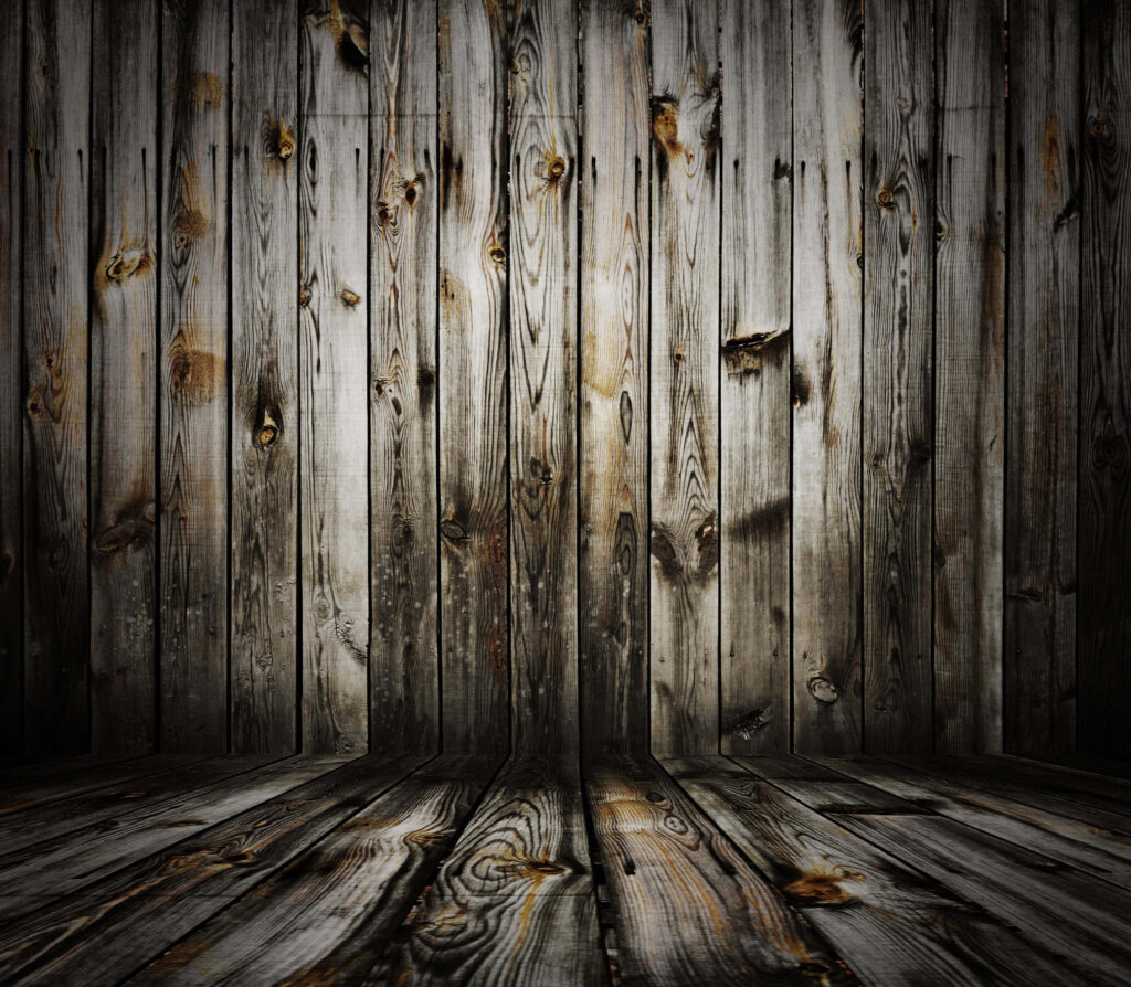 Rustic Wood Wallpaper: Vintage Planks with Knots & Grain Patterns