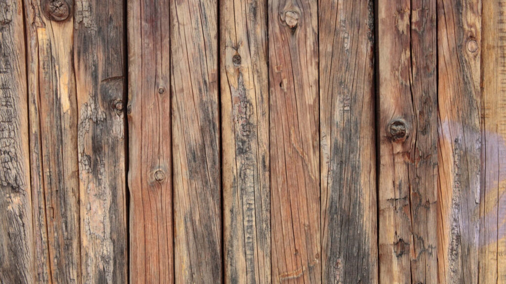 Rustic Wooden Fence Close-Up: Earthy Textures & Natural Charm Wallpaper