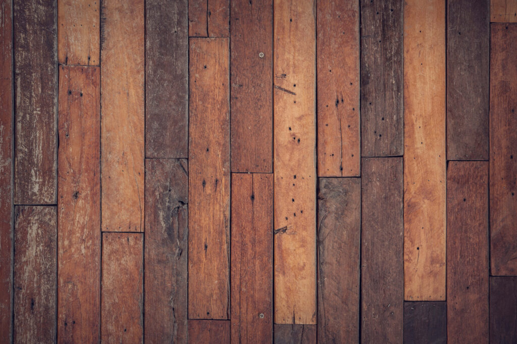 Rustic Wooden Floor Wallpaper: Rich Brown Tones & Natural Texture