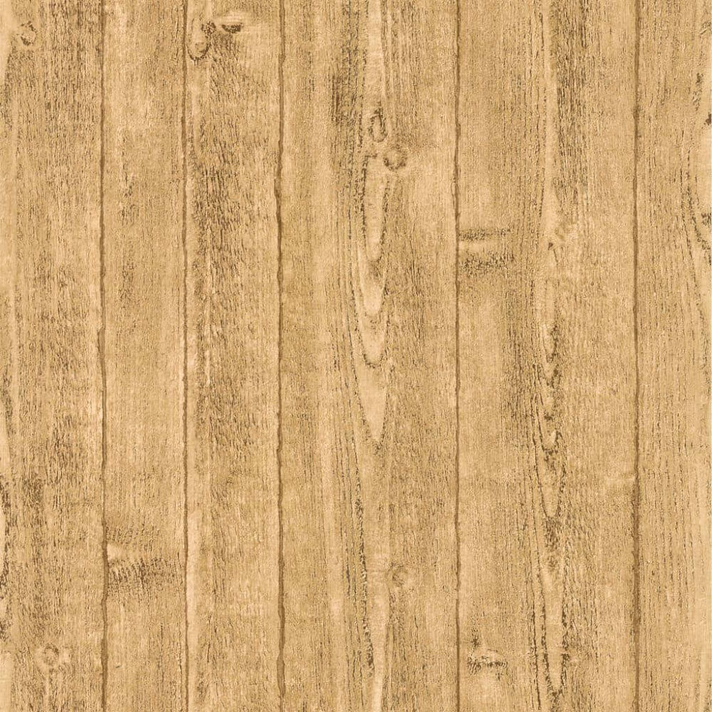 Rustic Wooden Wallpaper Design - Natural Vertical Planks Texture