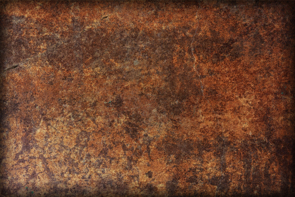 Rusty Metal Grunge Texture Wallpaper: Red, Orange & Brown Tones
