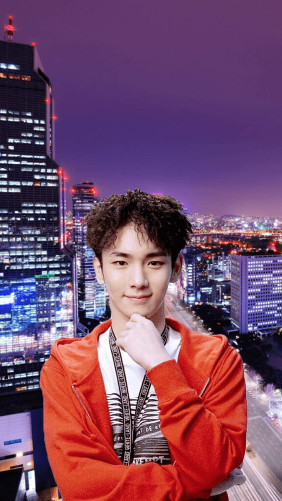 Stunning SHINee Key Wallpaper: Charismatic K-POP in a Cityscape