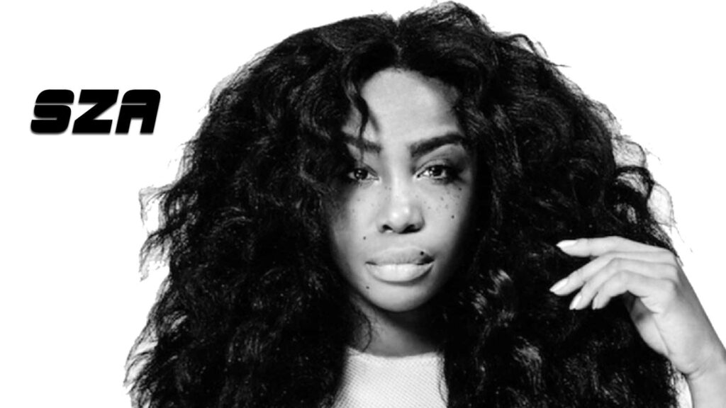 SZA Wallpaper: Voluminous Hair & Confident Style for Fans