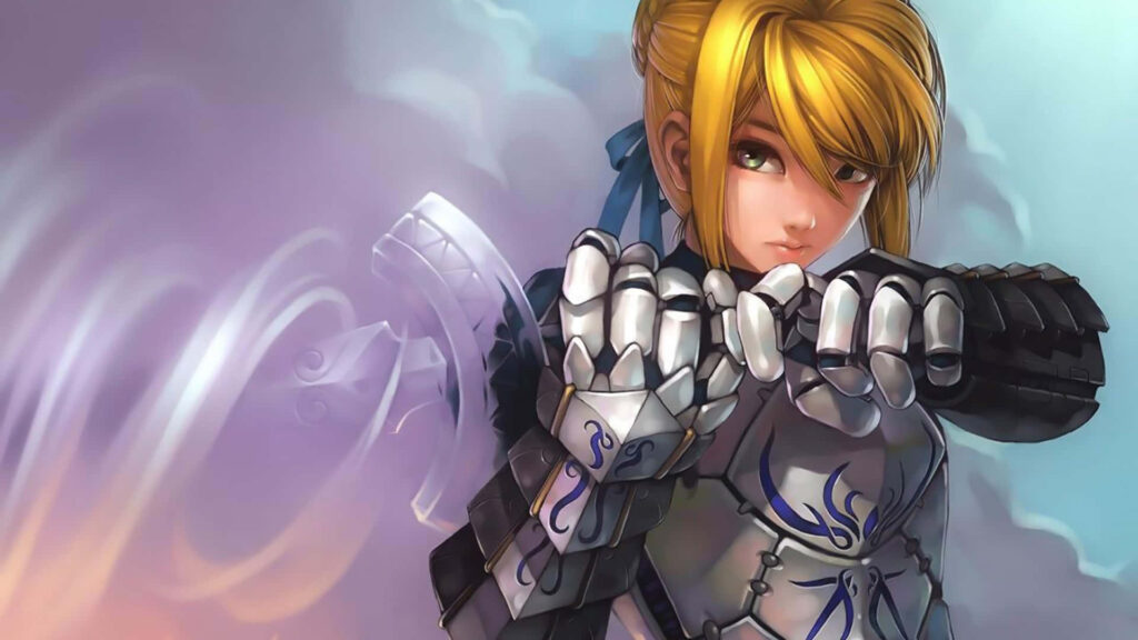 Saber Wallpaper: Iconic Armor & Invisible Sword Art Background