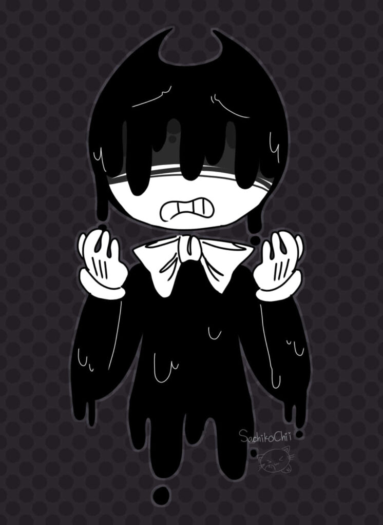 Sad Bendy Wallpaper: Dark Ink Aesthetic from Bendy and the Ink Machine