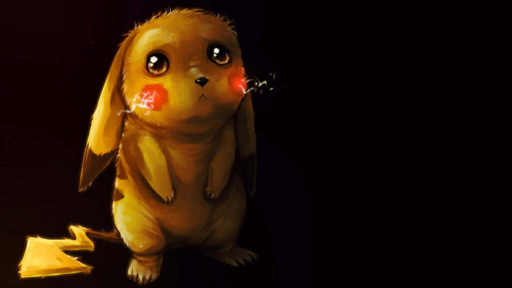 Heartwarming Pikachu Wallpaper: Teary Eyes & Electric Glow