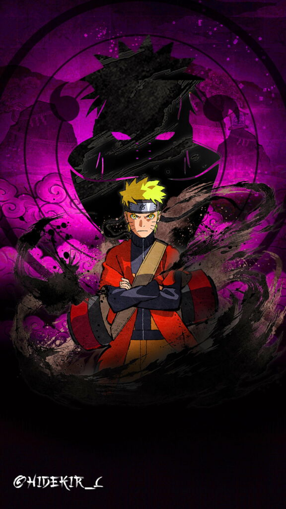 Sage Mode Naruto Unleashing Devastating Power: A Dynamic Shounen Display in HD Wallpaper