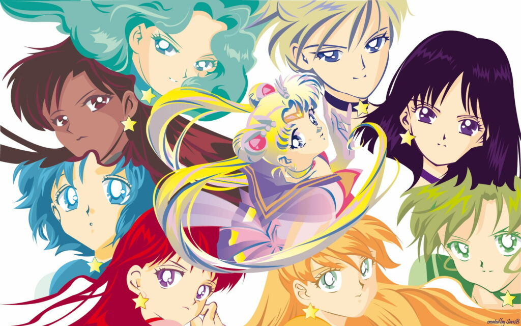 Sailor Moon's Palette: A Vibrant Art and Craft Masterpiece for Your HD Wallpaper