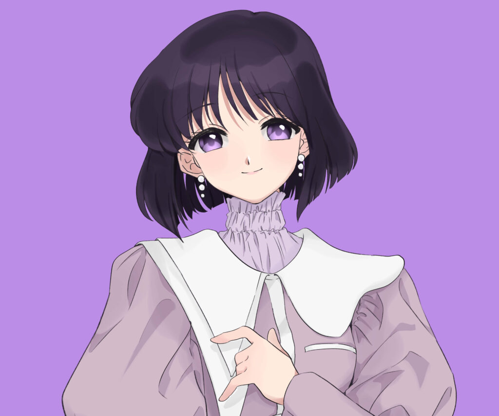 Sailor Saturn Wallpaper: Elegant PFP Design for Sailor Moon Fans