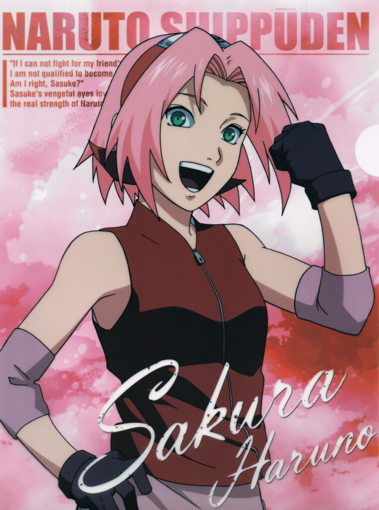 Sakura Haruno Wallpaper: Dynamic Design from Naruto Shippuden