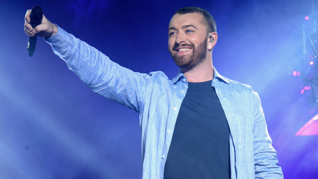 Sam Smith Live at Coachella 2016: Vibrant Stage Performance Wallpaper