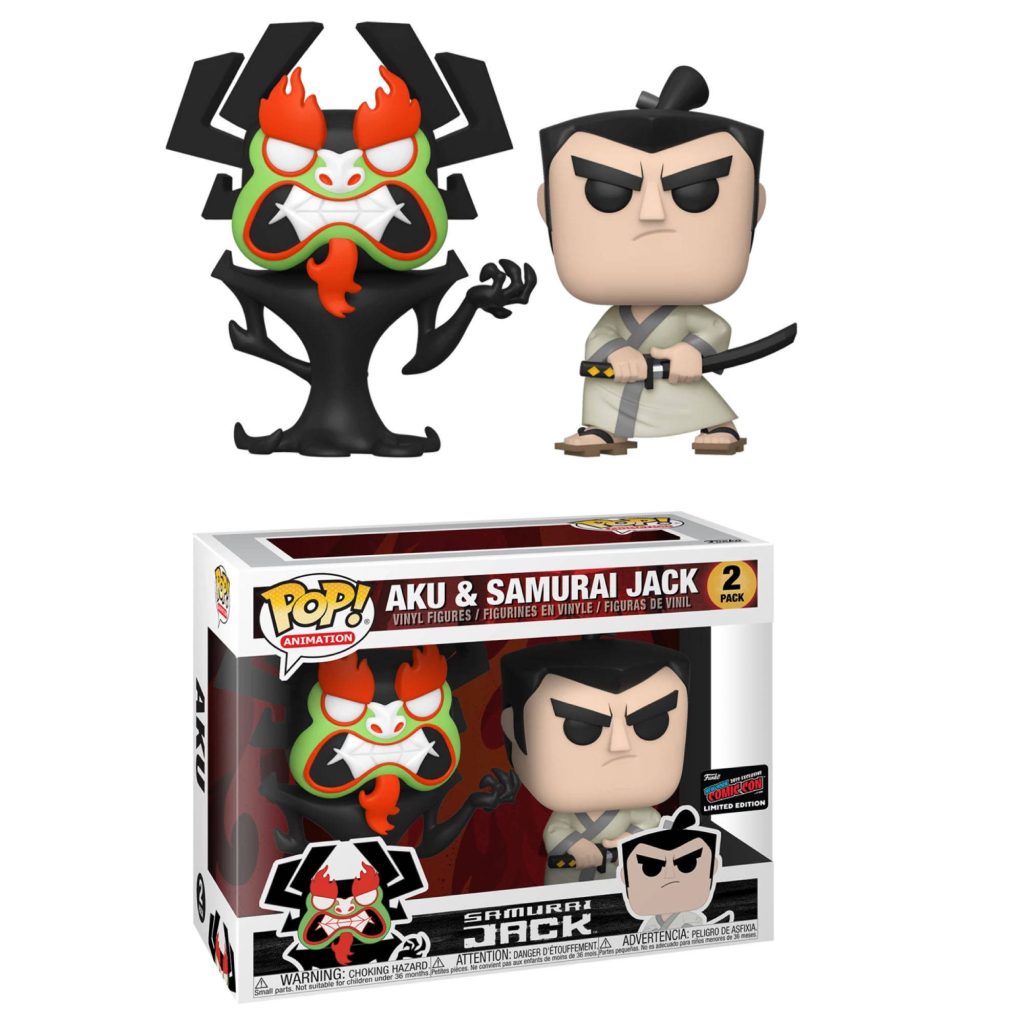 Funko Pop Animation 2-pack Samurai Jack and Aku NYCC 2019 exclusive vinyl figures set Wallpaper